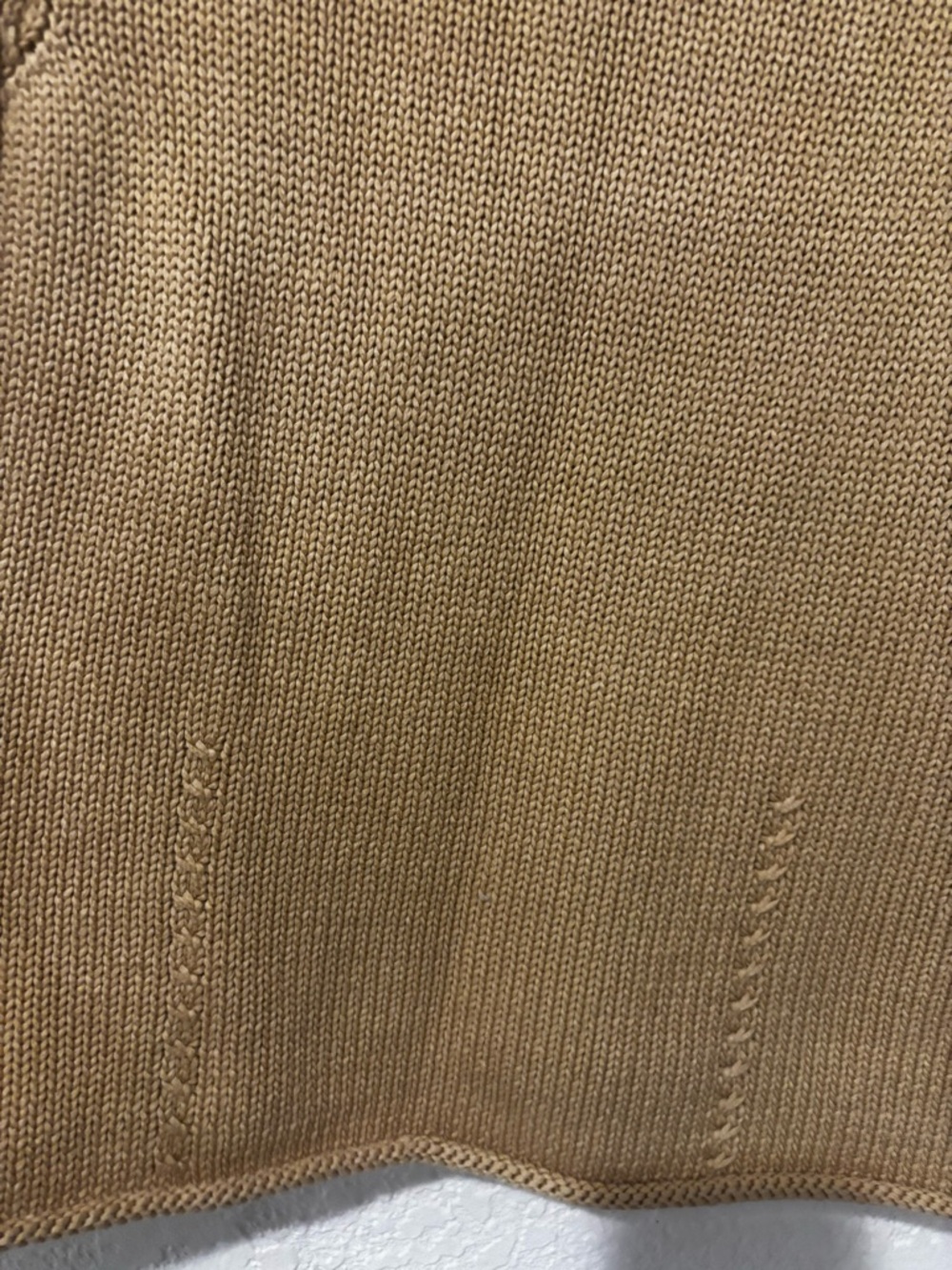 Talbots Mustard Short-Sleeve Knit Top - Picture 3 of 8